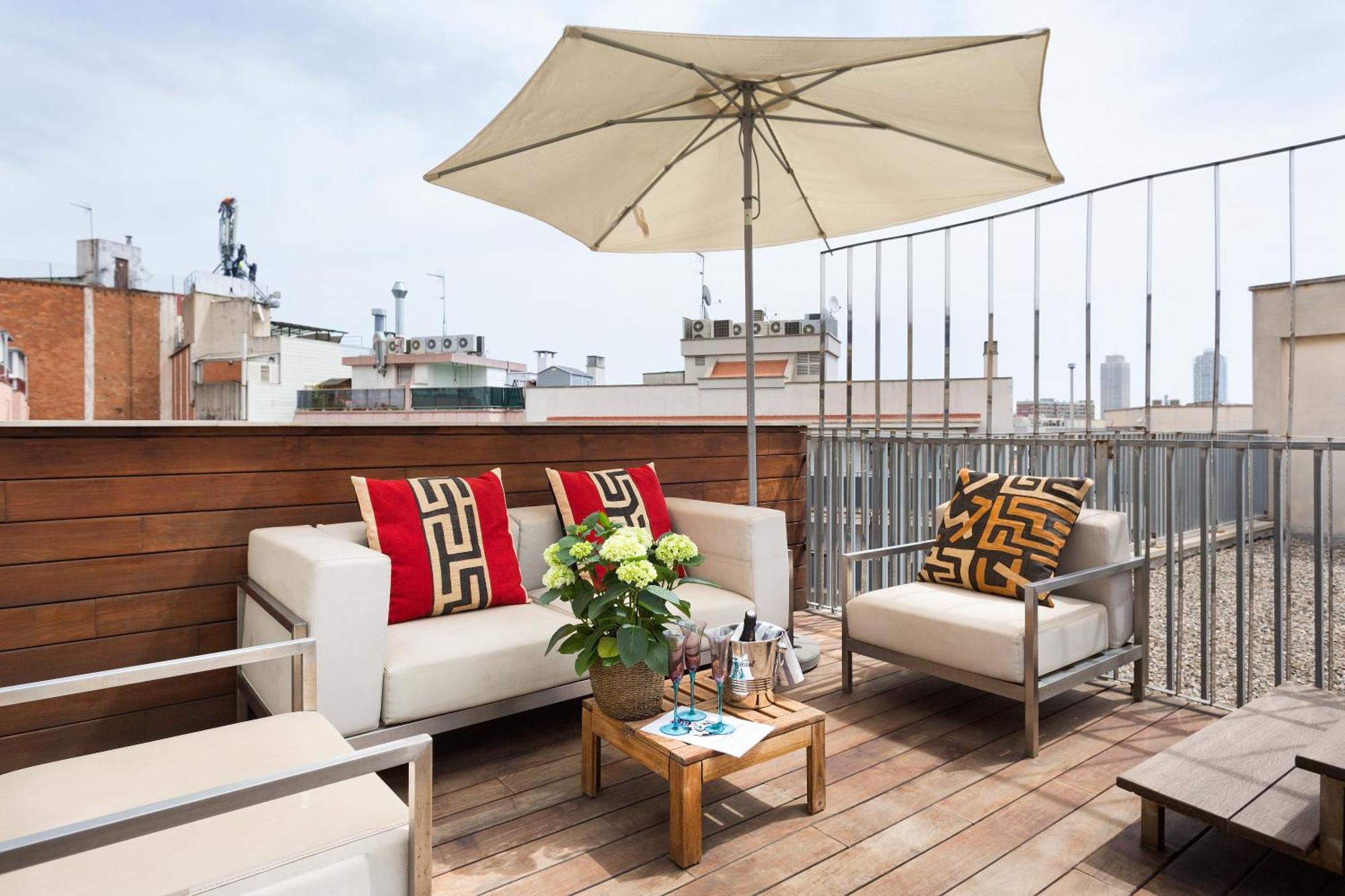 Apartment Barcelona Rentals - Pool Terrace In City Center Rom bilde